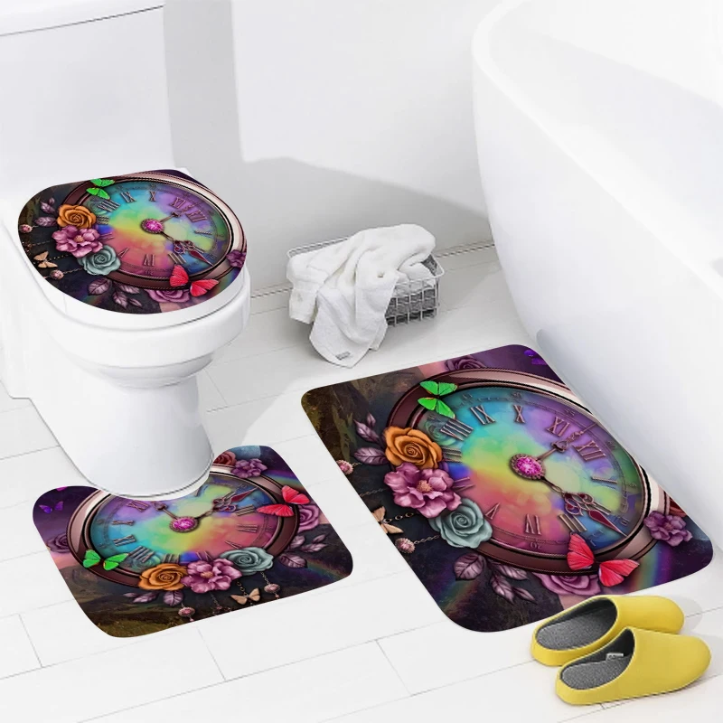 home bathroom floor mats Modern Nordic style Bath Foot mat modern bathroom accessories rug Toilet mat Bathtub anti-slip carpet