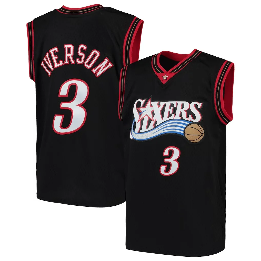 26-27 Herren Philadelphia James Fanatics Royal Fast Break Basketballtrikot Sommer Herren Damen Atmungsaktives Schnelltrocknendes Trikot – Detail 15