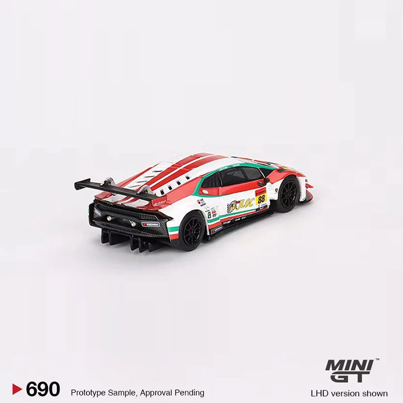 MINIGT-Modèle réduit de voiture Lambor Motoracan GT3 EVnings, véhicule de sport en alliage moulé sous pression, échelle 1:64