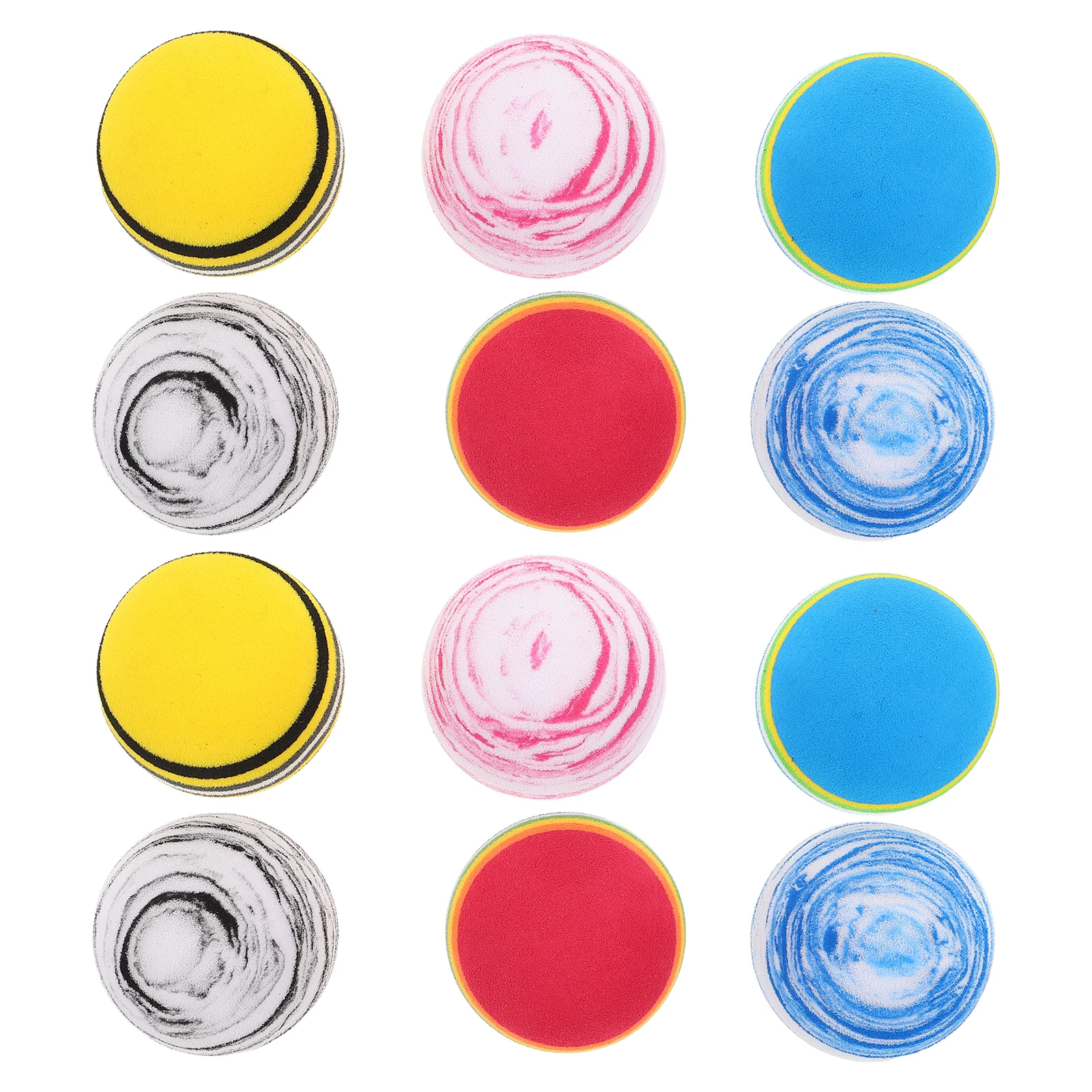 

12Pcs Indoor Golf Practice Balls Soft Eva Sponge Training Ball for Kids Beginners Multi-Colored Lightweight Realistic Bounce