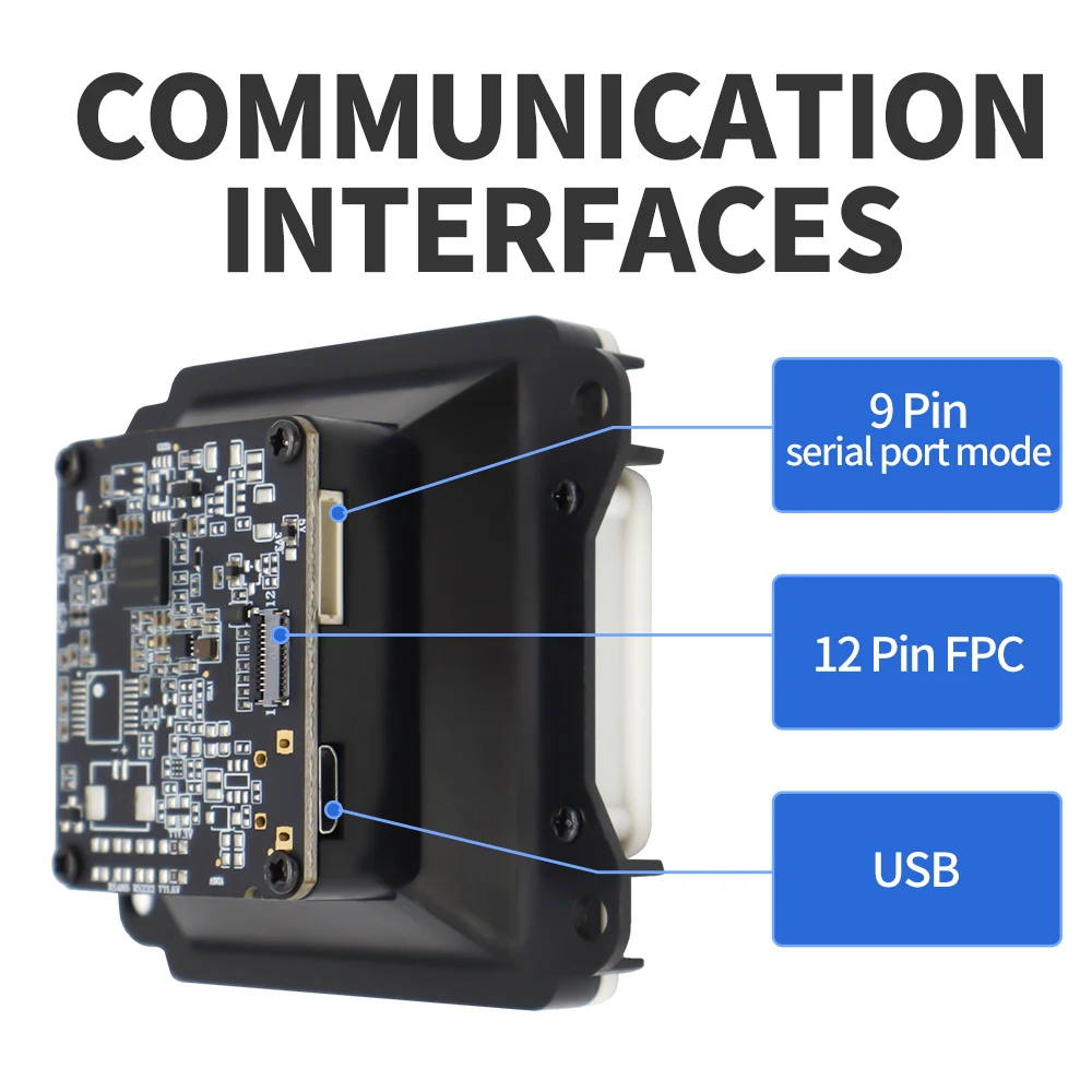 โมดูลเครื่องสแกนบาร์โค้ด Xincode Mini 2d สำหรับ Arduino แบบติดผนัง รองรับการสแกน QR บาร์โค้ด พร้อมพอร์ต RS232 TTL สำหรับตู้คีออสก์