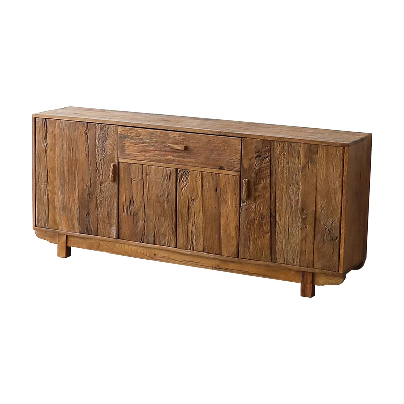 

Входной боковой шкаф из массива дерева, антикварный обеденный боковой шкаф в гостиной, шкаф для телевизора в стиле ретро.