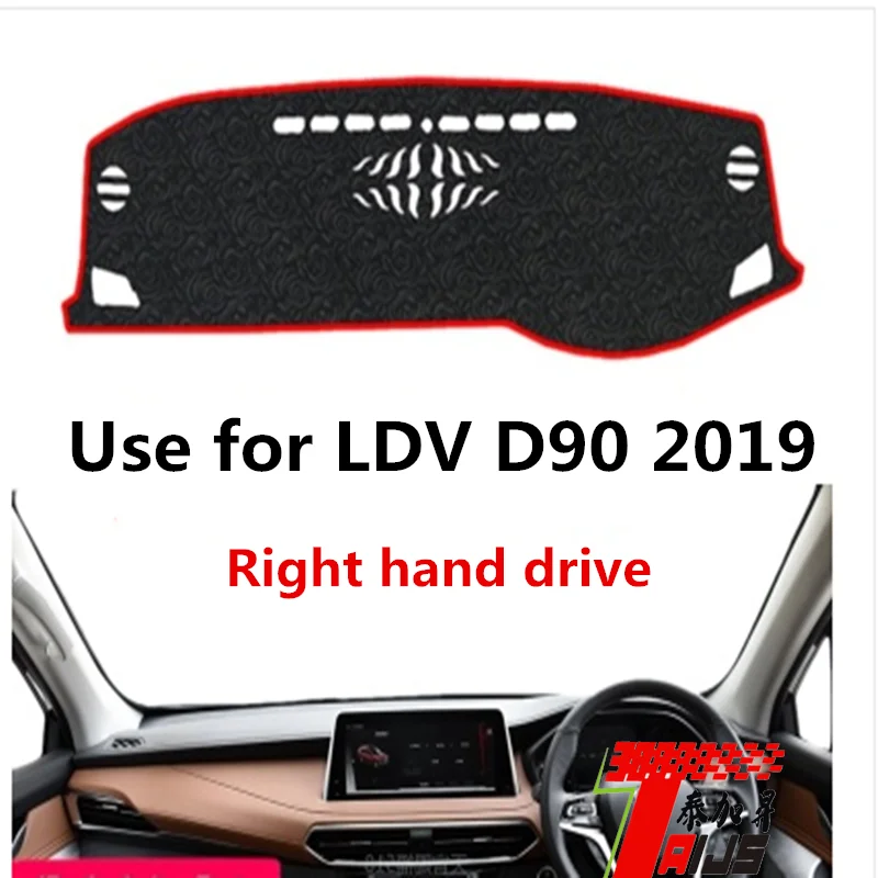 

Taijs Right Hand Drive Car Dashboard Mat Dash-Mat for LDV D90 2019 2020 2021 2022 Car Inter Accessories High Quality Fashion