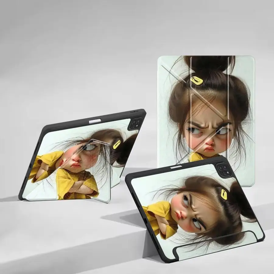 Girl With A Unique And Personality Tablet Case For iPad Mini 6 7 Air 4 5 M3 M2 1 2 M4 11inch Pro 2025 Pro 11th 10th 9th 8th 7th