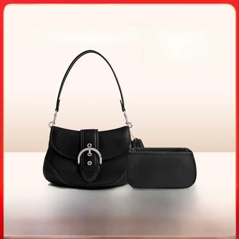 

Lightweight Leather SOHO Underarm Bag Organizer Inner Arc Bot Bag Insert Slim Storage Pouch for Handbags