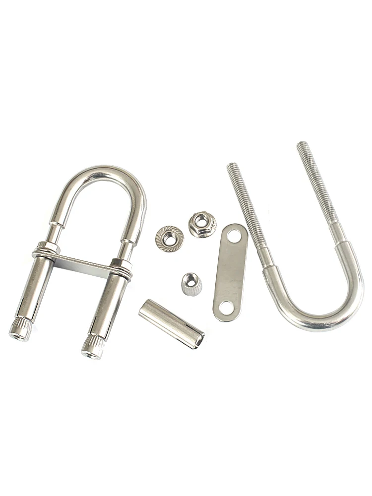 2PCS M6 M8 M10 M12 Stainless Steel 304 U-Shaped Expansion Bolts for Sandbags Swing Chairs Hammocks Fire Escape Hooks