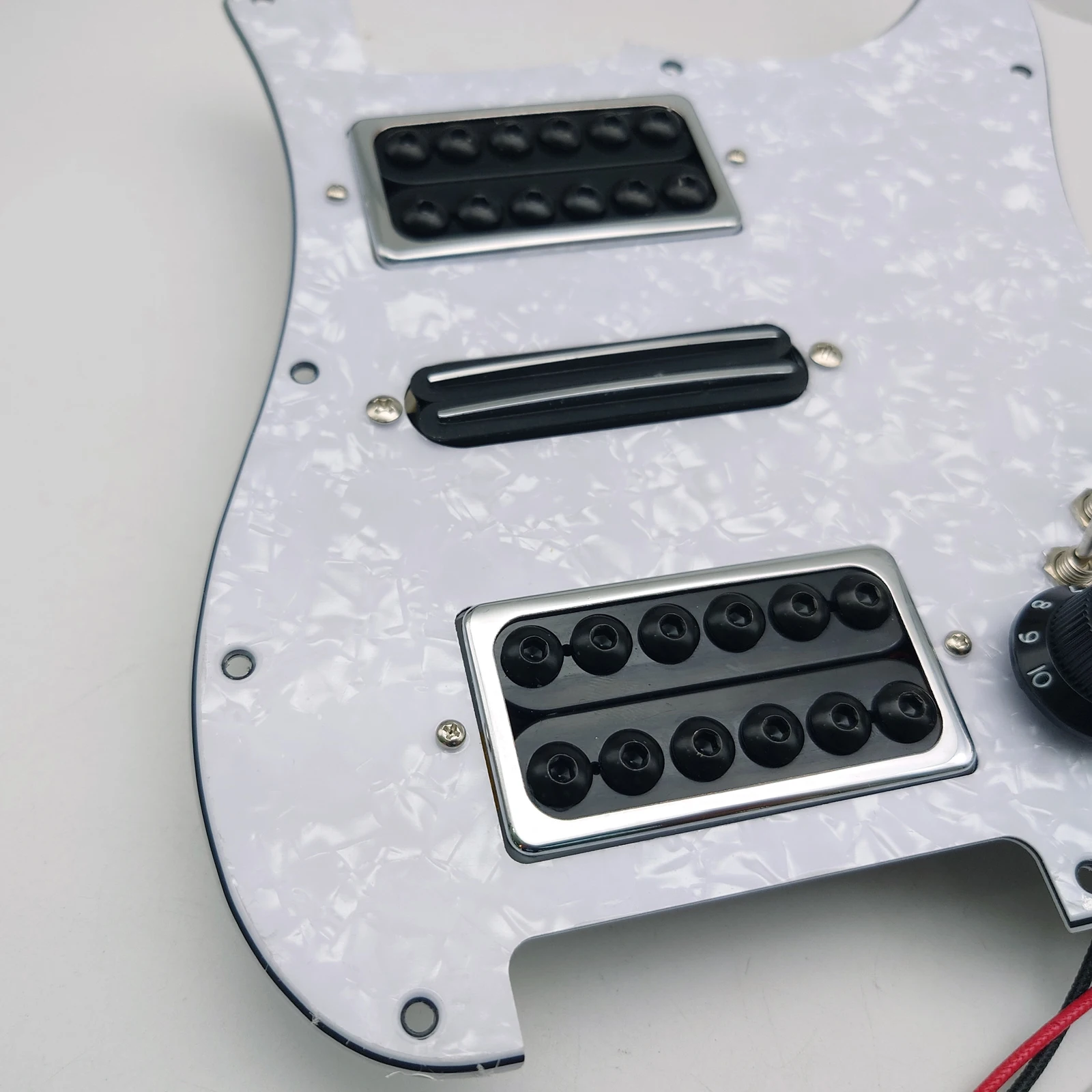 Prewired Loaded ST Pickguard With Coil Splitting HSH Humbucker Pickups Set Kill Switch For ST Electric Guitar