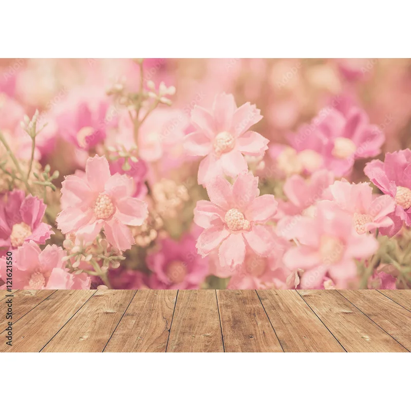 Vinyl Photography Backdrops Prop Flower Wall Wedding Valentine's Day Theme Photo Studio Background Props 211223 HHQQ-02