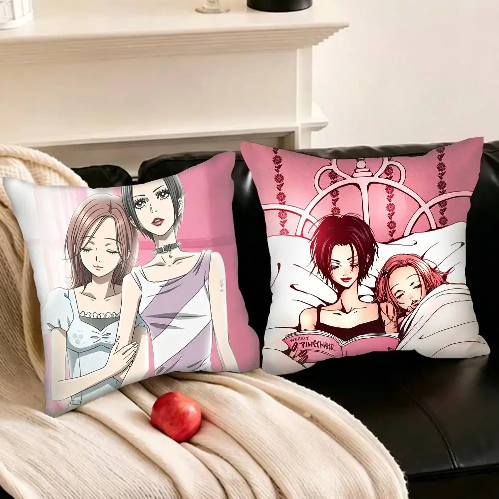 

PINK Oosaki N-Nana And Komatsu N-Nana Pillowcase living room sofa cushion cover bedroom room bed pillow cover home decoration