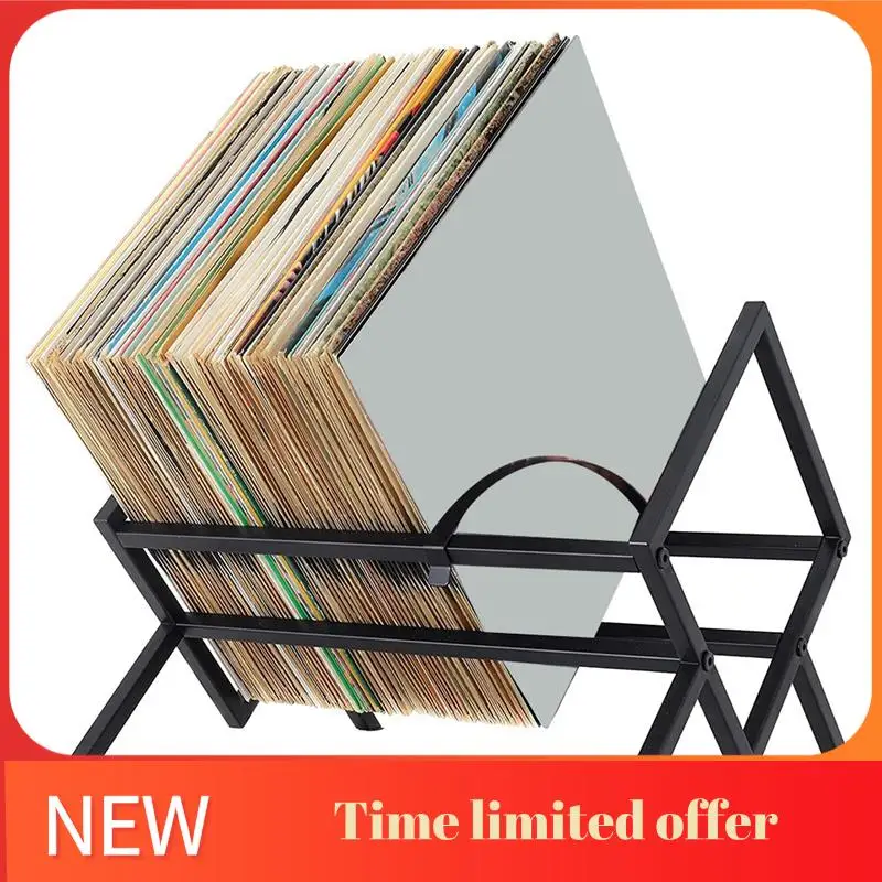 

ABRN-Tier Vinyl Record Storage Desktop Display Rack Desktop Bookshelf CD Display Stand Desktop Magazine Bookshelf