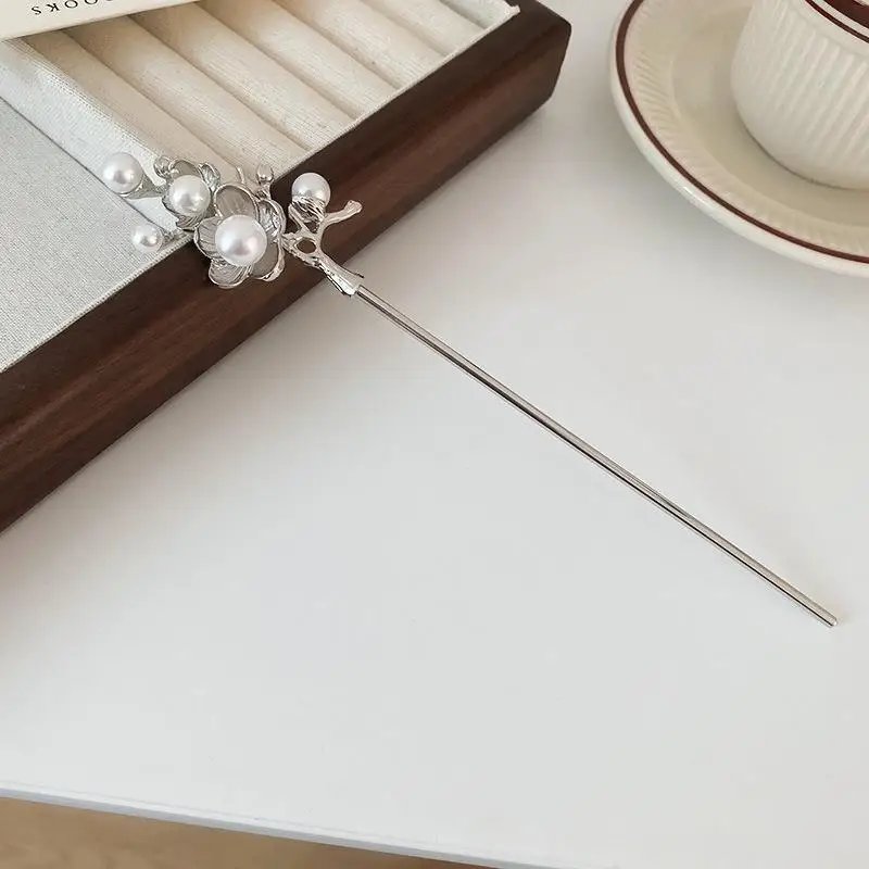 

3Pcs Pearl Flower Hairpins Bridal Wedding Hair Accessories Prom Bridesmaid Floral Hair Pieces Gold Silver Elegant Lightweight