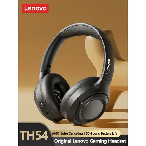 Original Lenovo TH54 auriculares inalámbricos Bluetooth montados en la cabeza juego de llamadas auriculares con cancelación de ruido batería larga auriculares deportivos
