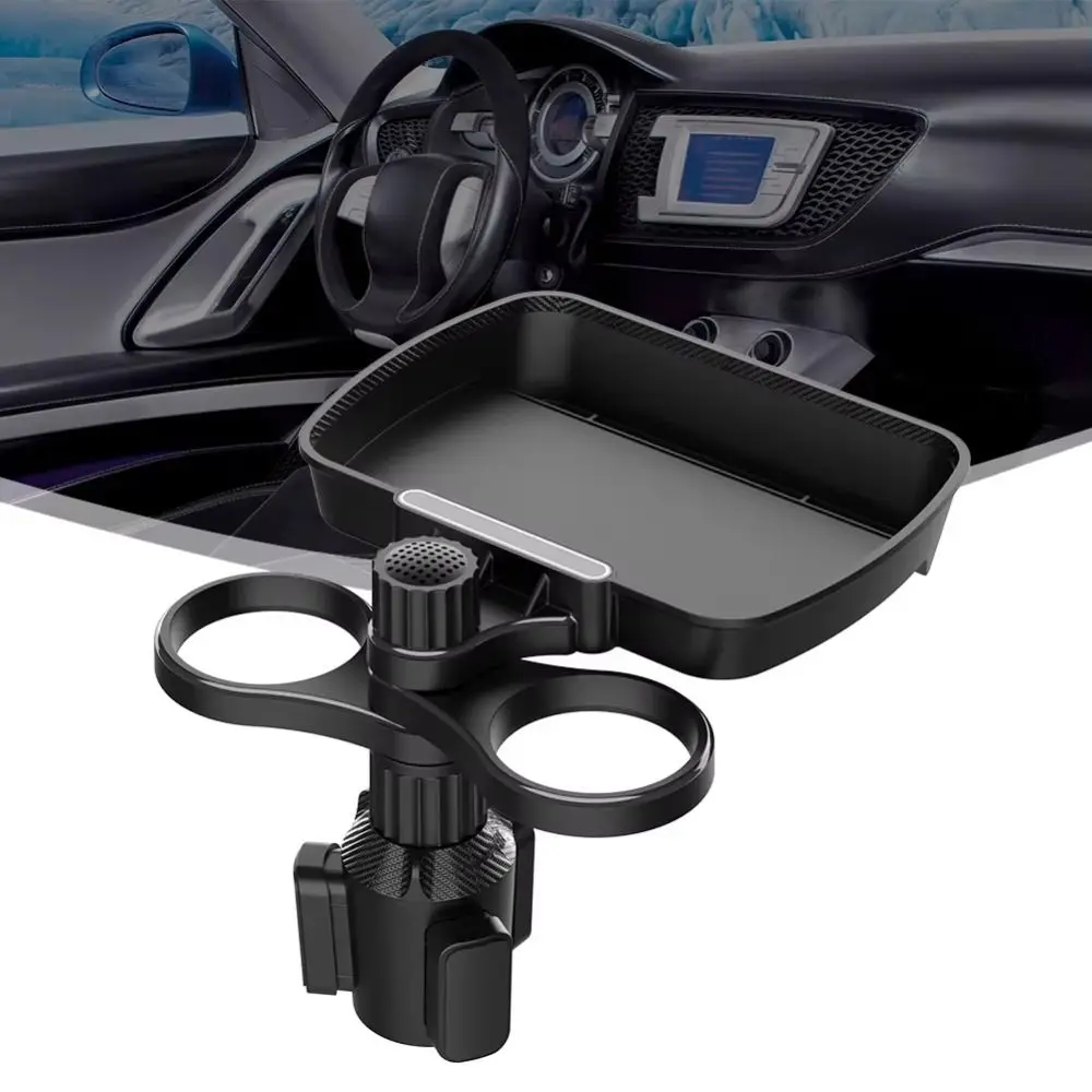 

Universal 360° Rotation Car Dual Cup Holder Multifunctional Stable Car Seat Cup Holder Durable Car Organizer Holder