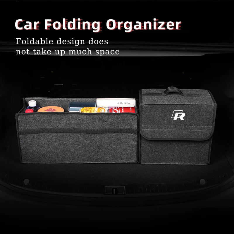 Car Trunk Storage Box Organizer Foldable Stowing Tidying Container Bag For Volkswagen VW Scirocco Jetta Beetle Golf Passat Polo