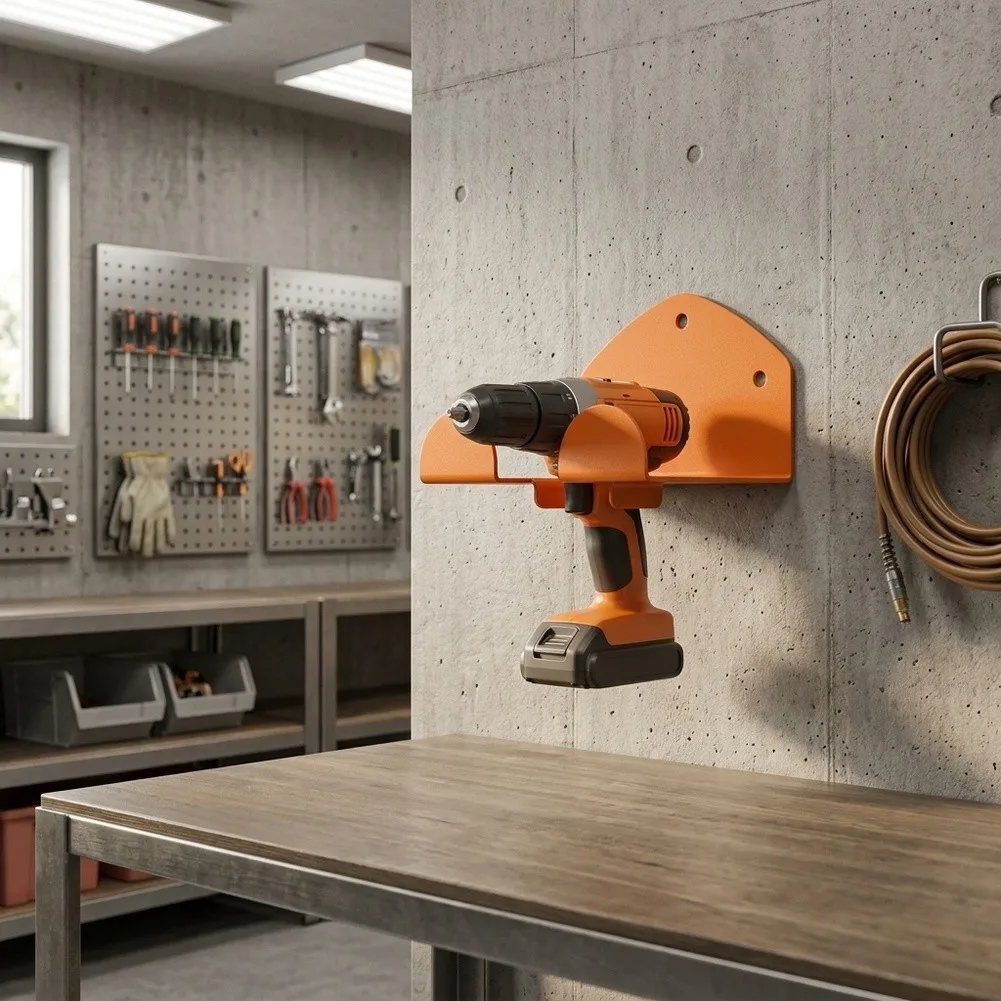 Vertical Space Saver Garage Storage Bracket Easy Installation Hardware Space Saving Design Wall Mounted Storage Solution