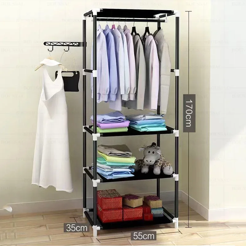 Coat Hanger Wardrobe System Wall Coat Rack Storage Hook Clothes Racks & Chairs Stand Hangers for Clothes Shelf
