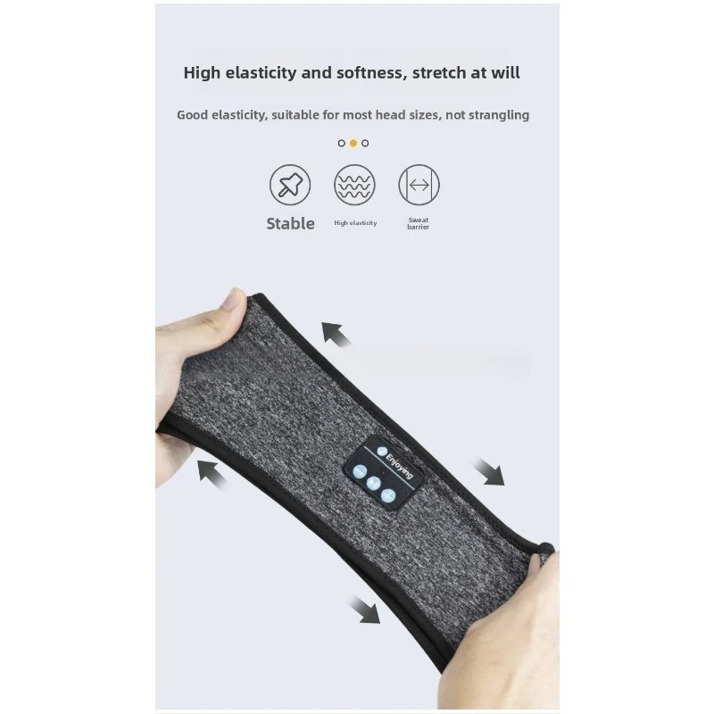 بلوتوث عقال الموسيقى الرياضة العصابة اللاسلكية مكبر صوت ستيريو حر اليدين الاتصال قابل للغسل سماعة الجري الصالة الرياضية اللياقة البدنية