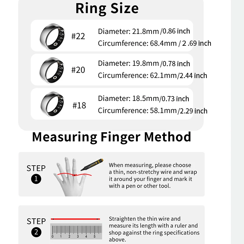 YERSIDA-anillo deportivo inteligente R09M para adultos, dispositivo con Control remoto, impermeable, IP68, monitor de ritmo cardíaco, oxígeno en