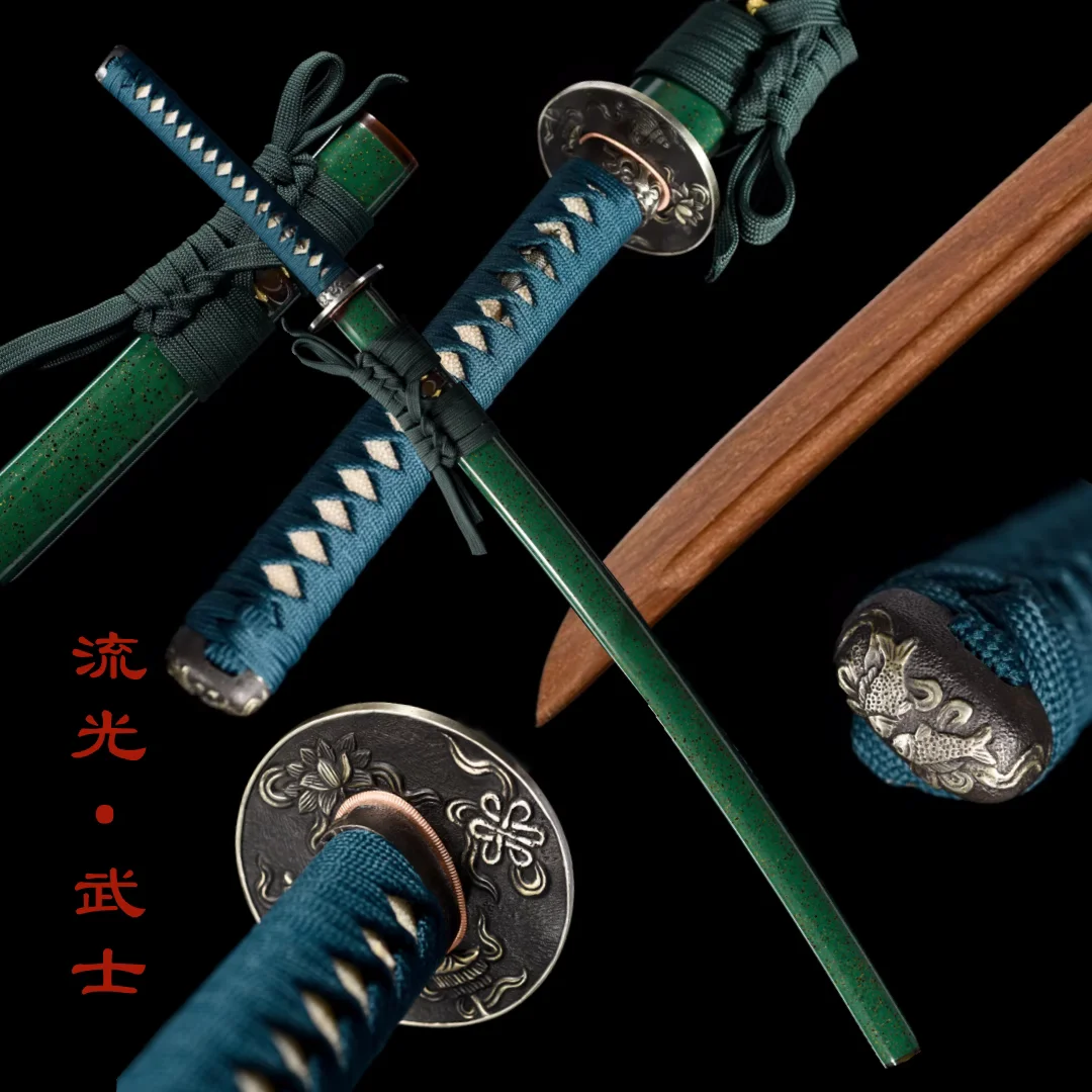 

103cm Wooden Japanese Katana Sword Top Quality Wood Blade Cosplay Props Practice Weapon Unsharp