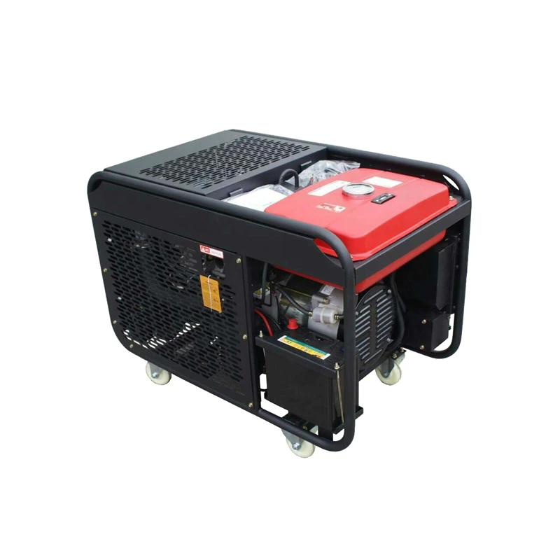 Open Type 8.5KW / 9.5KW 2 Cylinder Four Stroke Water-cooled 9KW Generator Power Twin Cylinder