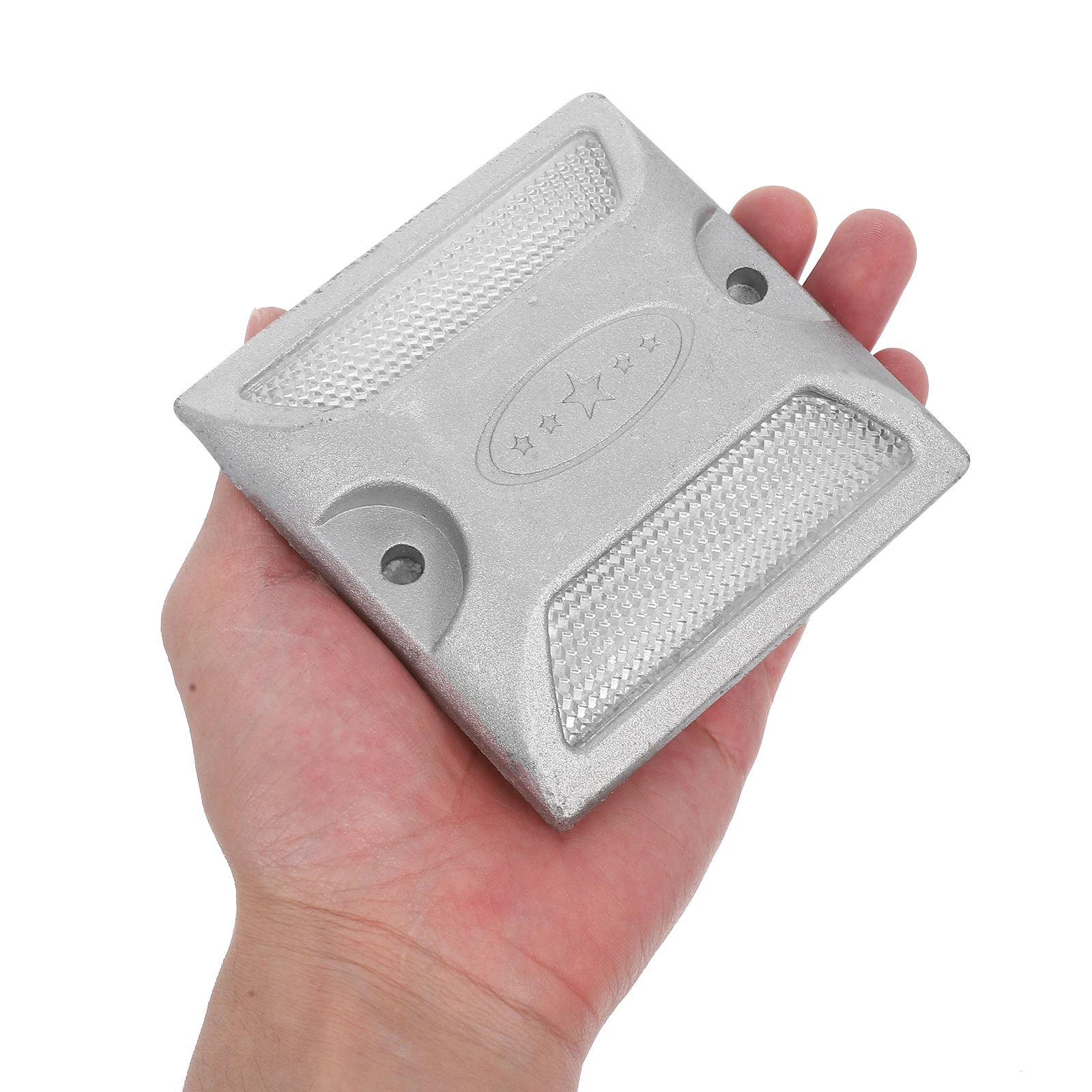 2Pcs Reflective Pavement Markers High Visibility Road Reflectors for Driveway Entrance Gate Post Yard Pathway Traffic Guidance