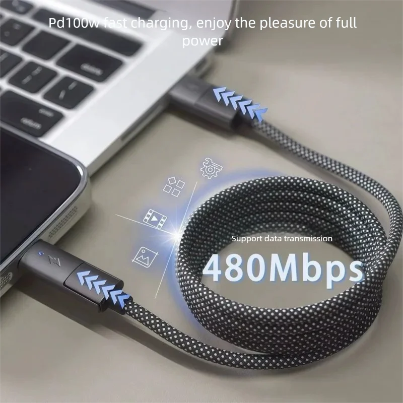 100W Magnetic USB C Fast Charger Cable