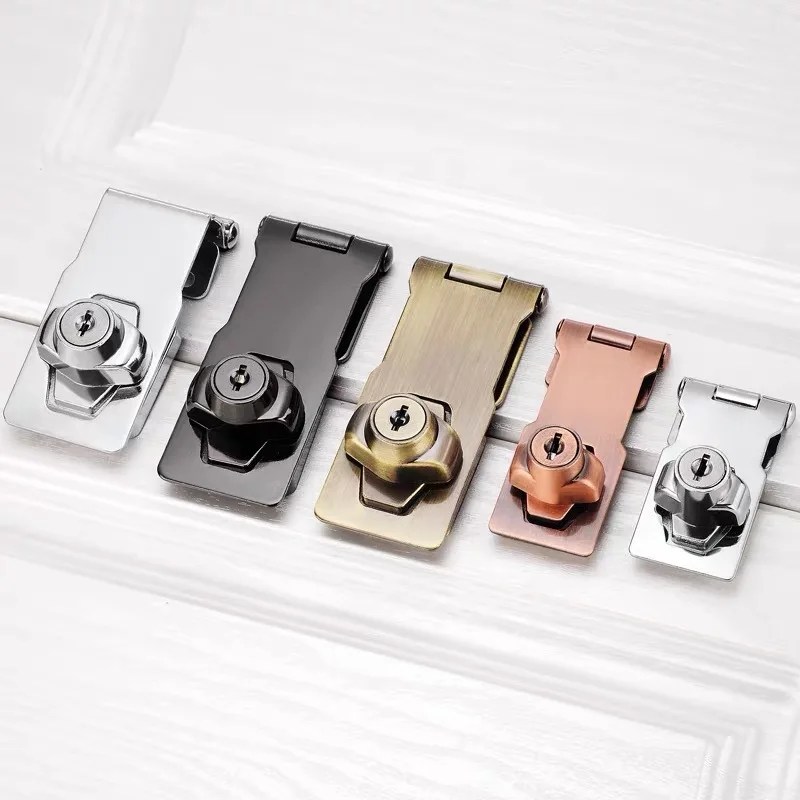 KK&FING With Lock Drawer Locks Cabinet Locks Two-in-one Belt lock Single Open Thickened Cabinet Lock