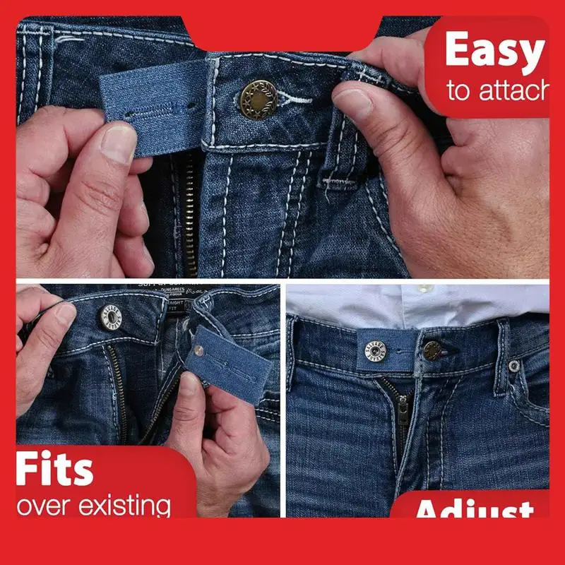 Button Extender For Pants Waist Extenders For Pants For Men And Women (6-Piece Multiple Styles) Jeans Button Extender Durable