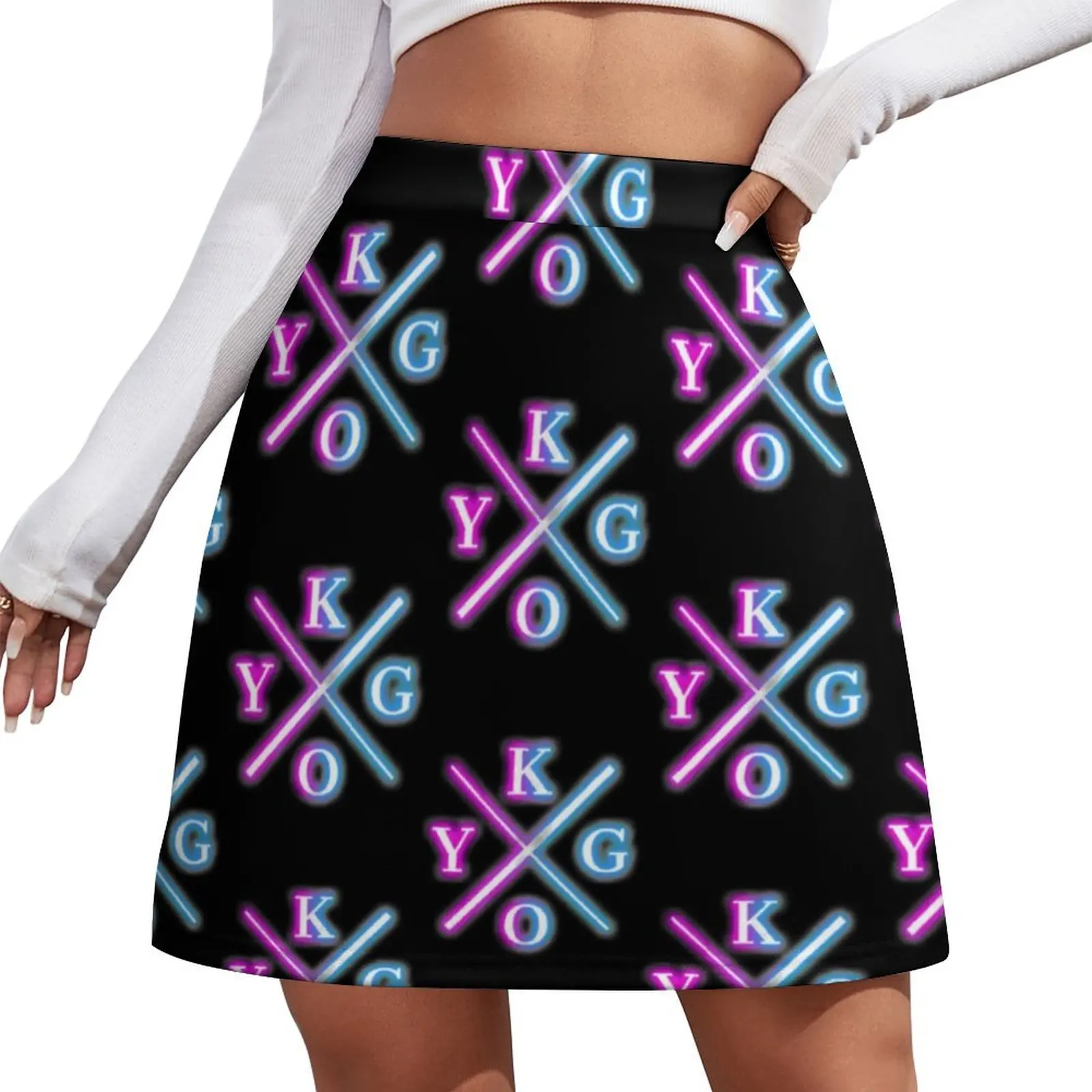 

kygo on neon Mini Skirt kawaii skirt Woman skirts women's clothing trend 2025