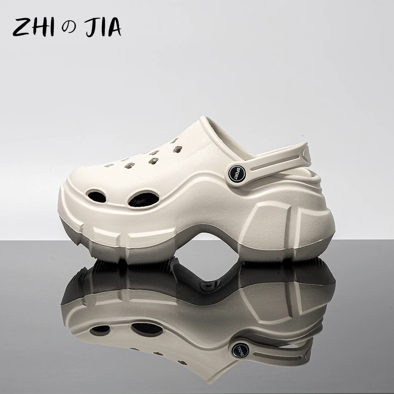 New Popular Super Thick Classic Women Sandal Women's High Top Hole Shoes Outdoor Leisure Fashion Slippers Breathable Beach Shoes