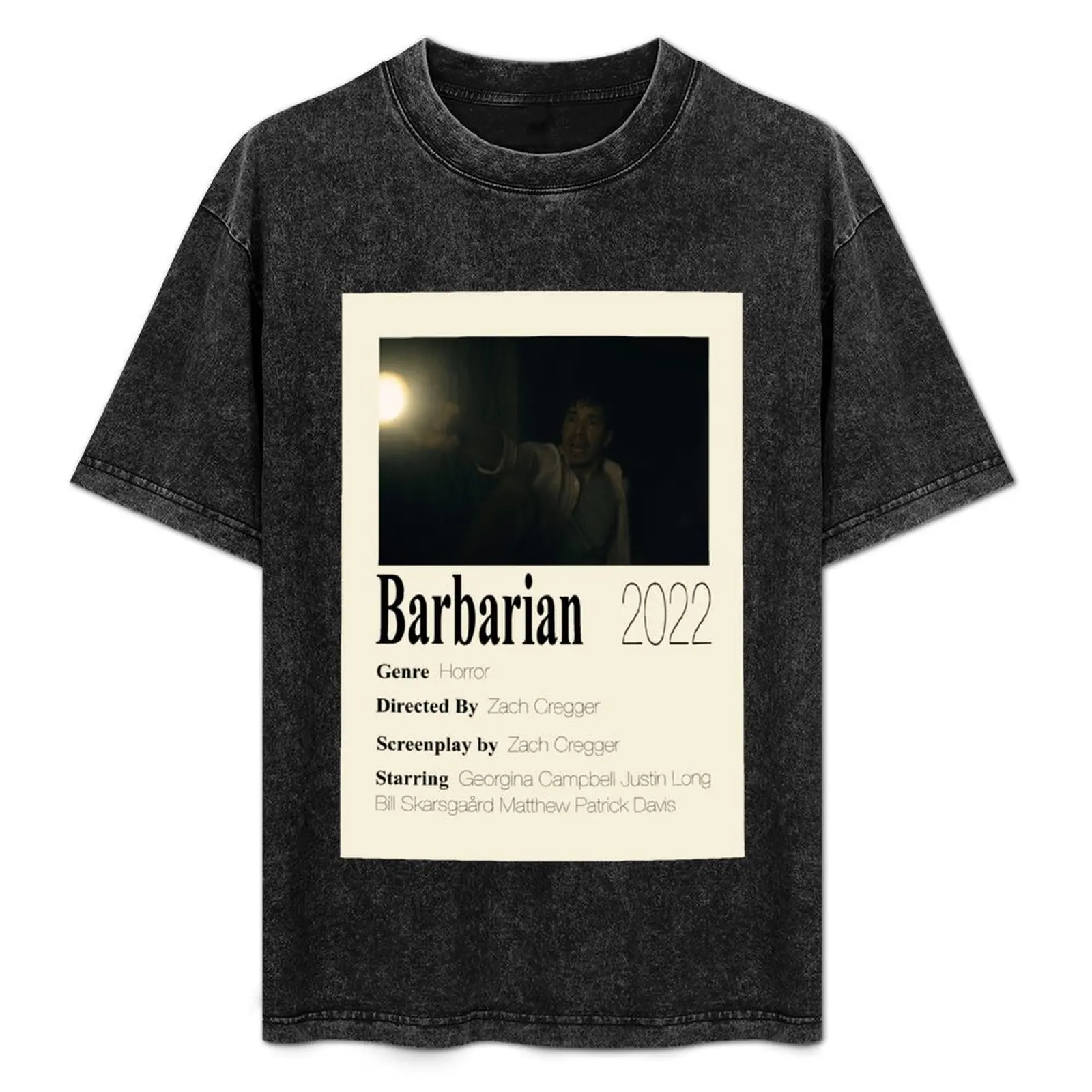 

Футболка с принтом Barbarian Poster, базовая однотонная футболка для весны и лета