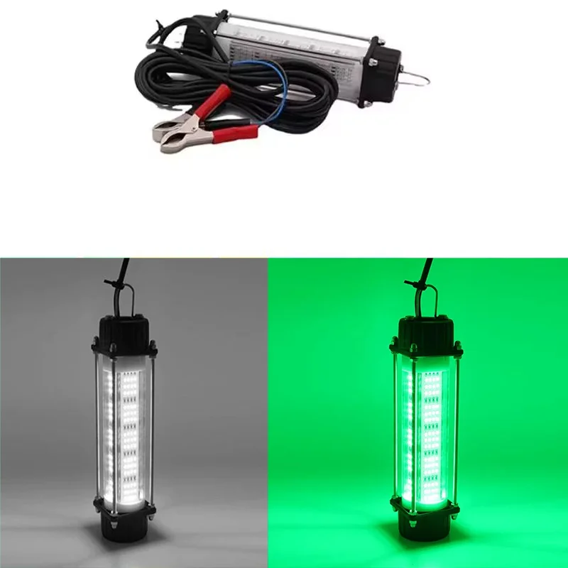 12V 120W LED Köder Tauch Angeln Wasserdichte High-Power Fisch Unterwasser Weiß Köder Licht Nacht Angeln Finder