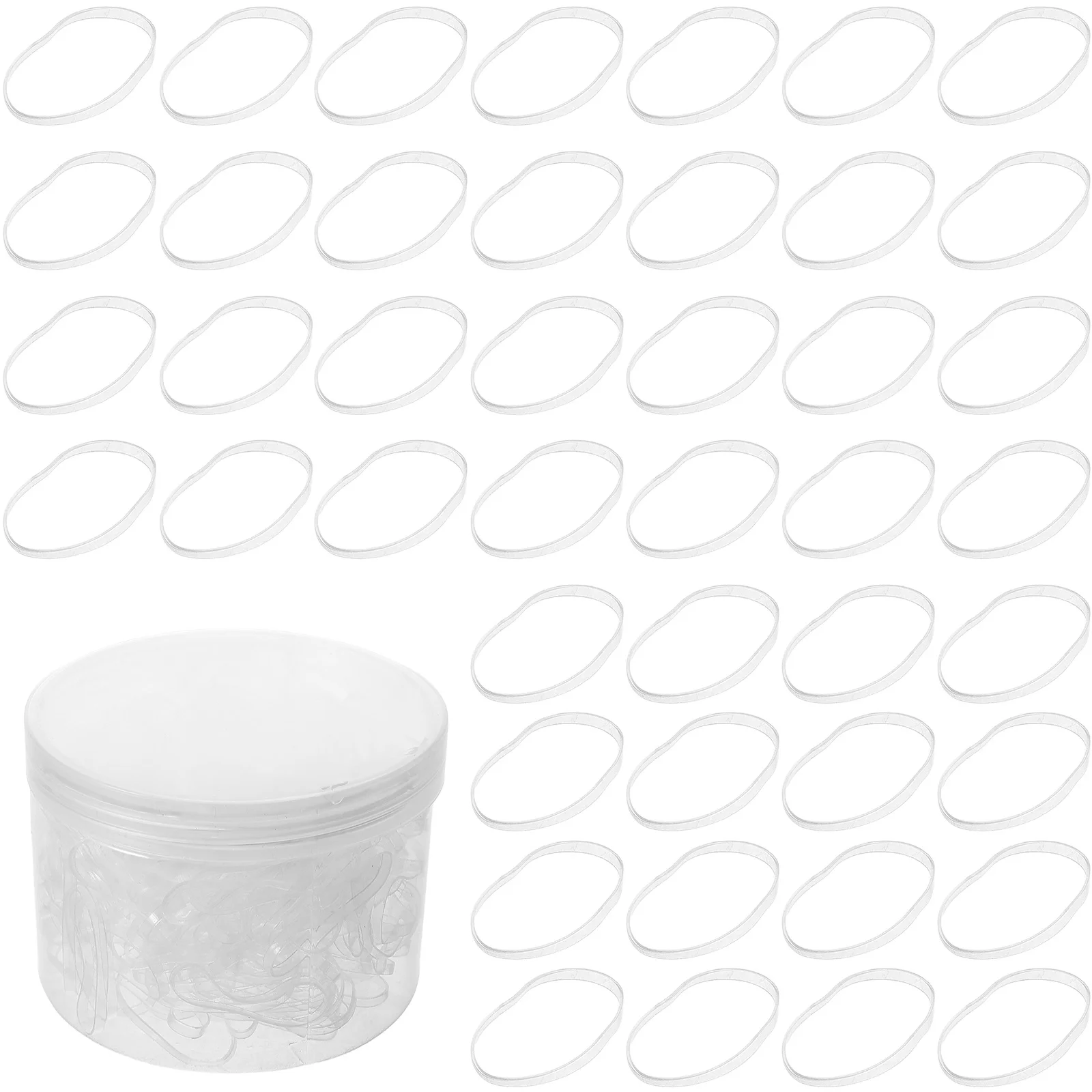 

300Pcs Transparent Hair Bands Clear Elastic Ties for Girls Kids Soft Small Rubber Bands Hair Accessories Multipurpose Hairstyle