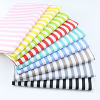 160x50cm Soft Cotton 1cm Striped Printed Fabric DIY Patchwork Bed Sheet Set for Kindergarten Cloth