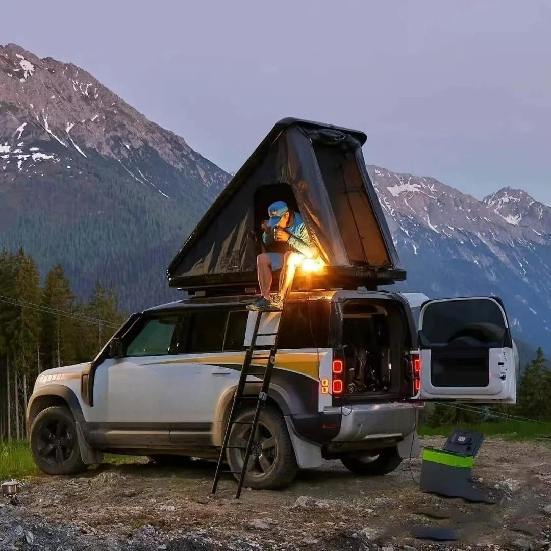 Diagonal Style 1-2 Person Aluminum Pop up Car Roof Tent Small Mini Rooftop Tent for jeep