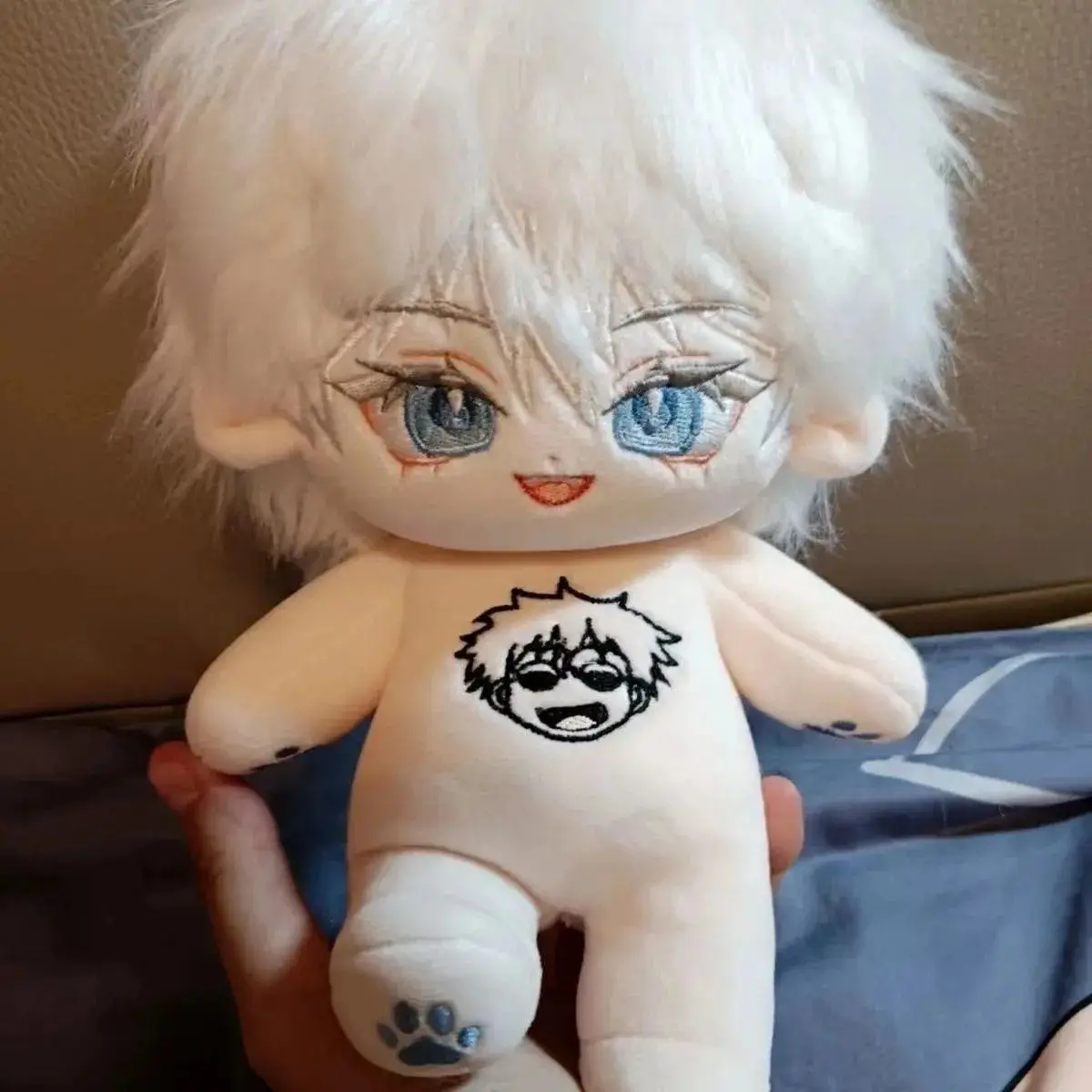 20cm Puppet Satoru Gojo Cotton Plush Doll Jujutsu Kaisen Anime Body with Skeleton Decoration Collection Toys Children customized