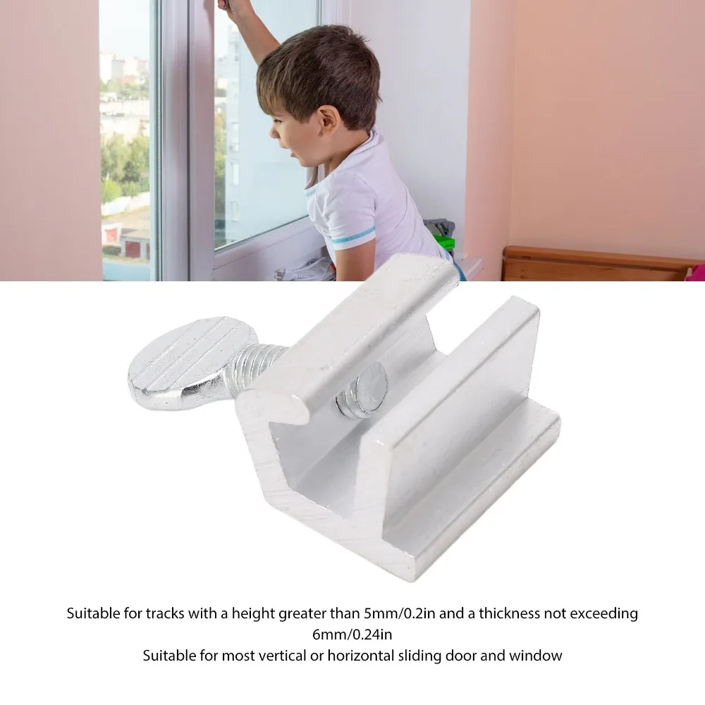 15pcs Adjustable Fit Sliding Window Locks No-Drill Install Vertical Horizontal Door Window Lock Window Lock Stopper