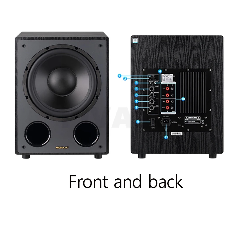 12-inch 250W Active Subwoofer Speaker Home High-power Home Theater HiFi Fever Audio Super Subwoofer High Fidelity Audio Box