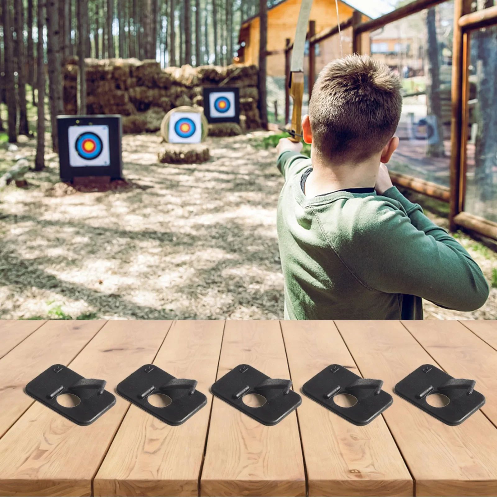 

5pcs Archery Arrow Rest Self-Adhesive Right Left Hand Recurve Bow Hunting Shoot Outdoor Hunting Shoot Accessories