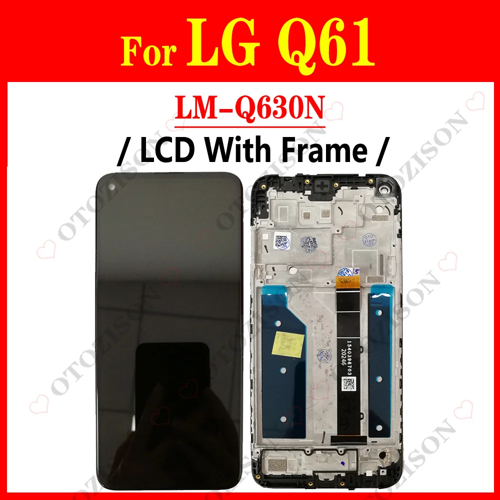 Display For LG Q92 5G LCD With Frame Q6 Q7 Q8 Q9 Q51 Q60 Q61 Q70 Screen Touch Digitizer Assembly LM-Q920N LM-Q925S Replacement