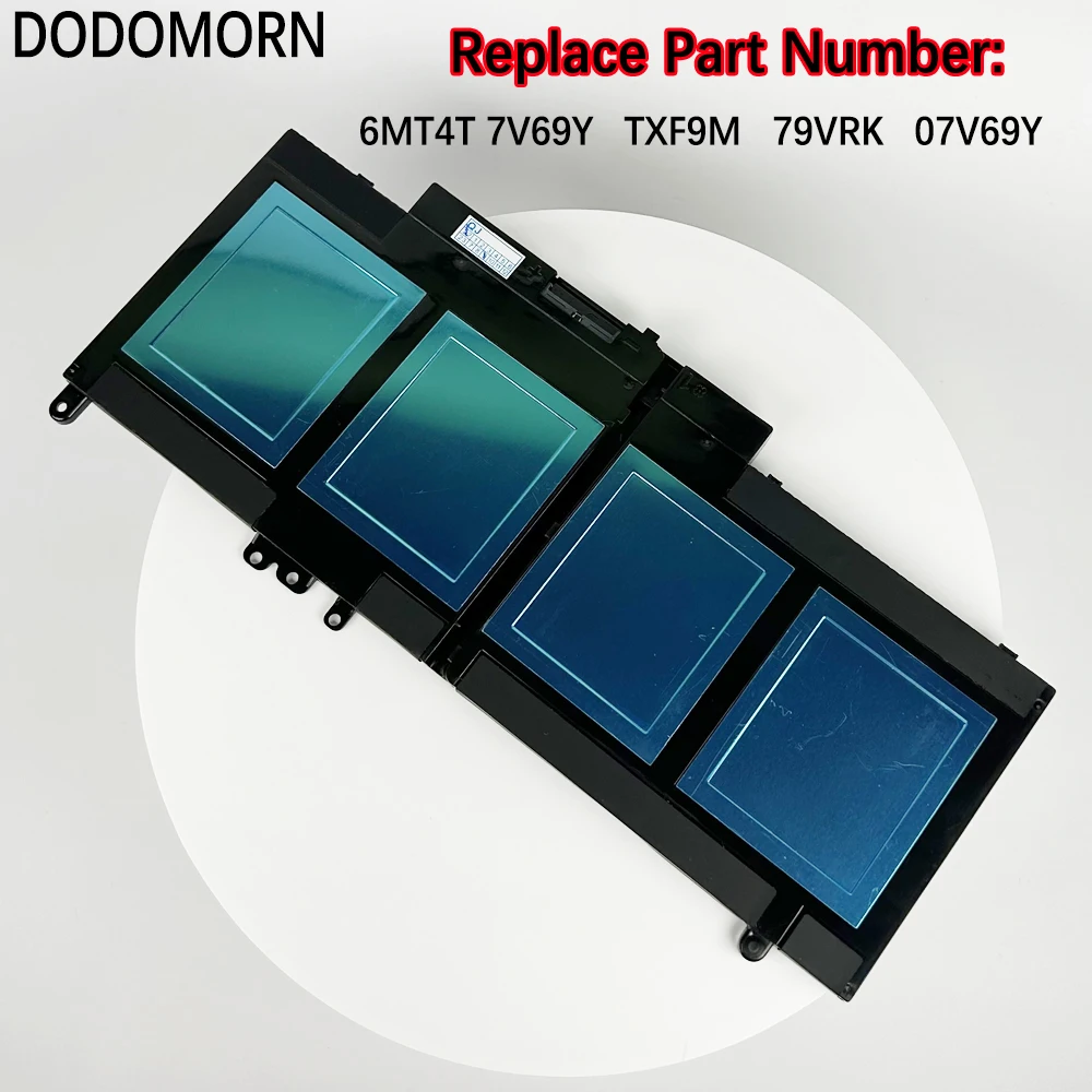 DODOMORN-Batería de ordenador portátil 6MT4T para Dell Latitude 14, 5470, E5470, 15, 5570, E5570, Precision 15, 3510, TXF9M, 07V69Y, 7V69, 79, VRKY,