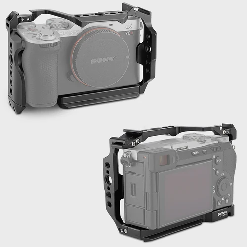 Imagen 2 del producto LEFTFOTO Jaula de cámara para Sony A7C II / A7CR, plataforma de marco de protección de cámara con base Arca, compatibilidad con estabilizador DJI RS