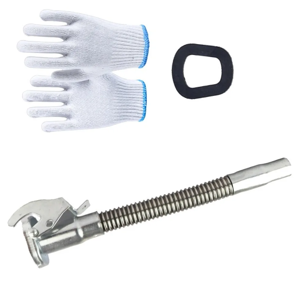 Stainless Steel Metal Oil Dispenser Pouring Spout For Petrol Long Nozzle Fuel Nozzle For Oil Guide Pipe Outlet