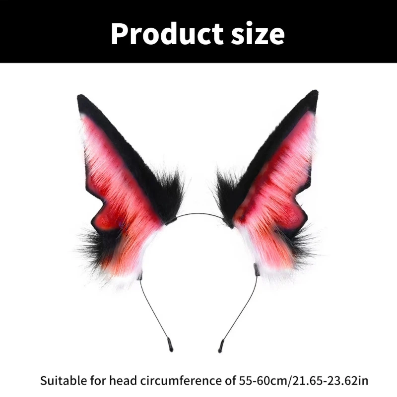 M68A Hairho penteado orelha animal para mulheres meninas Anime Ajuste Cosplay Cosplay Costume Acessórios decorativos