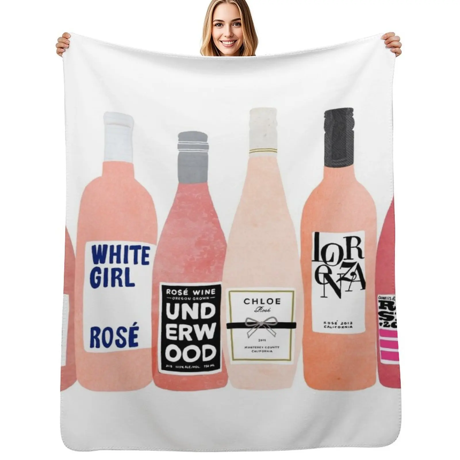 

Rose Bottles Throw Blanket Thins Thermals For Travel halloween Blankets