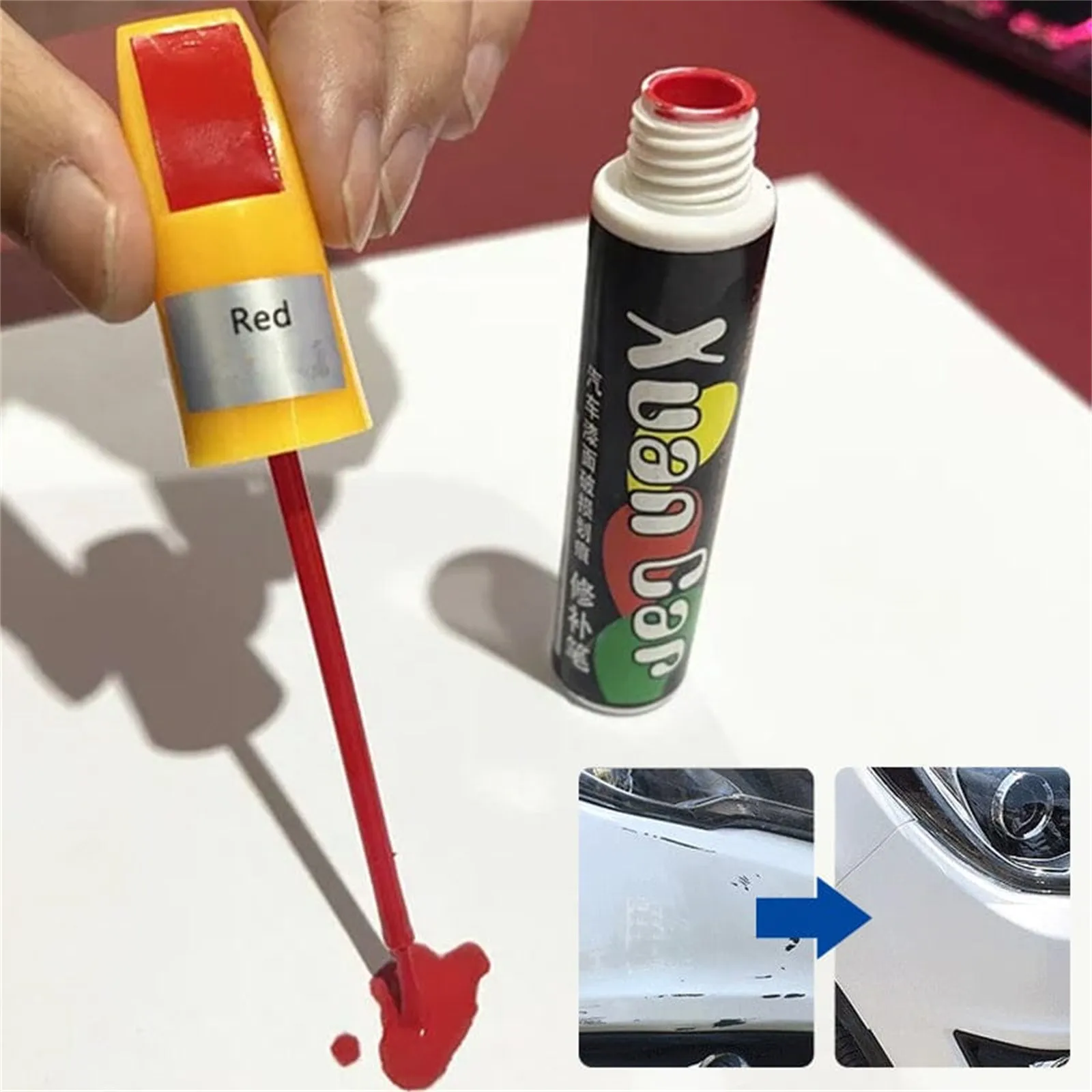 12ML Car Paint Pen Scratch Repair Tool TouchUp Paint Quick Dry Waterproof Clear Coat Applicator Scratch Remover Paint Pen