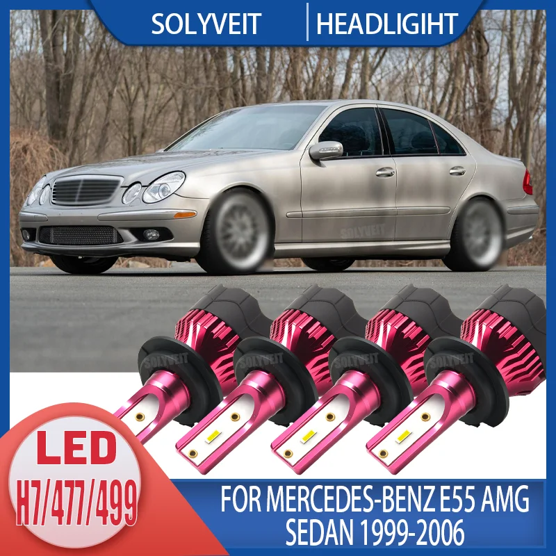 

12v Stable Lighting reliable LED Headlamp Kit H7/477/499 FOR Mercedes-Benz E55 AMG Sedan 1999 2000 2001 2002 2003 2004 2005 2006