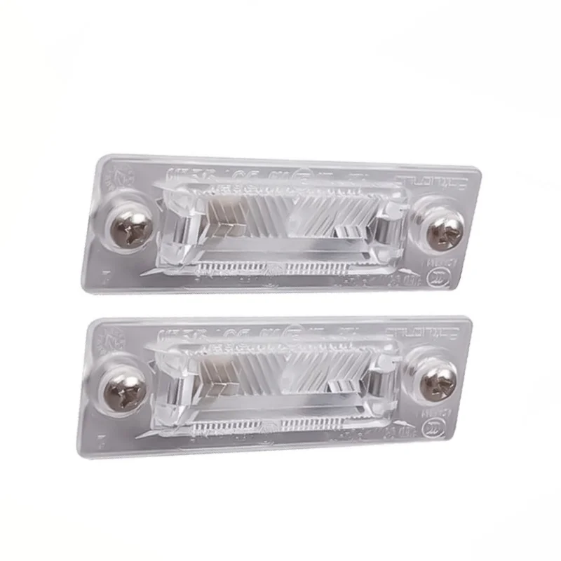 

2pcs Car Rear Number Plate Light Lamp Left Right White Car Lights For Vw Passat T5 Jetta Caddy 3B5943021E 3B5943021D 3B5943021C