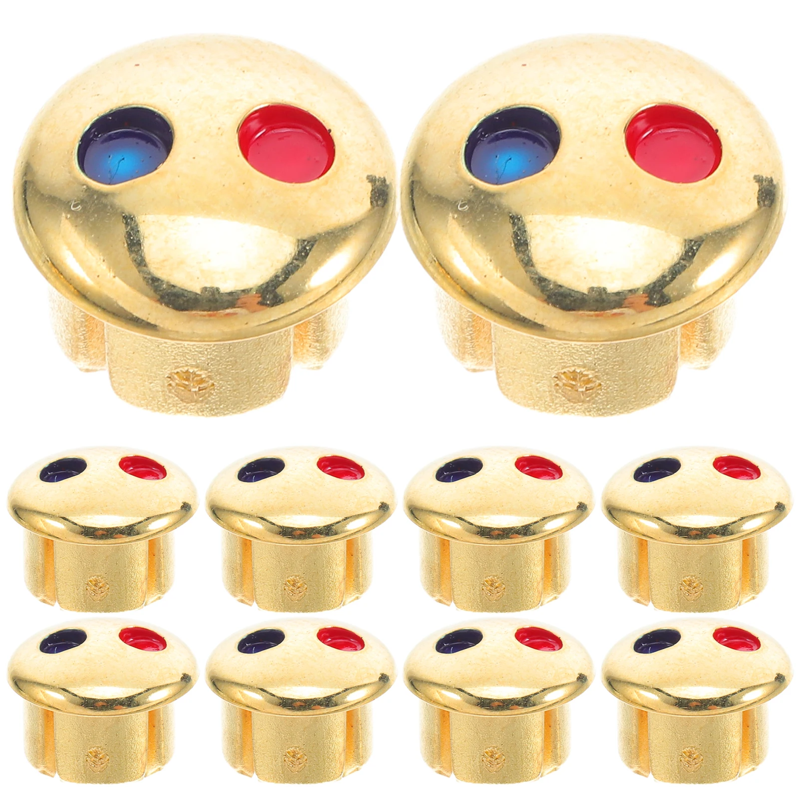 

30pcs Faucet Handle Index Buttons Red Blue Mark Plastic Tags Bathroom Accessories Kitchen Faucet Hole Cover Sink Tap Plug