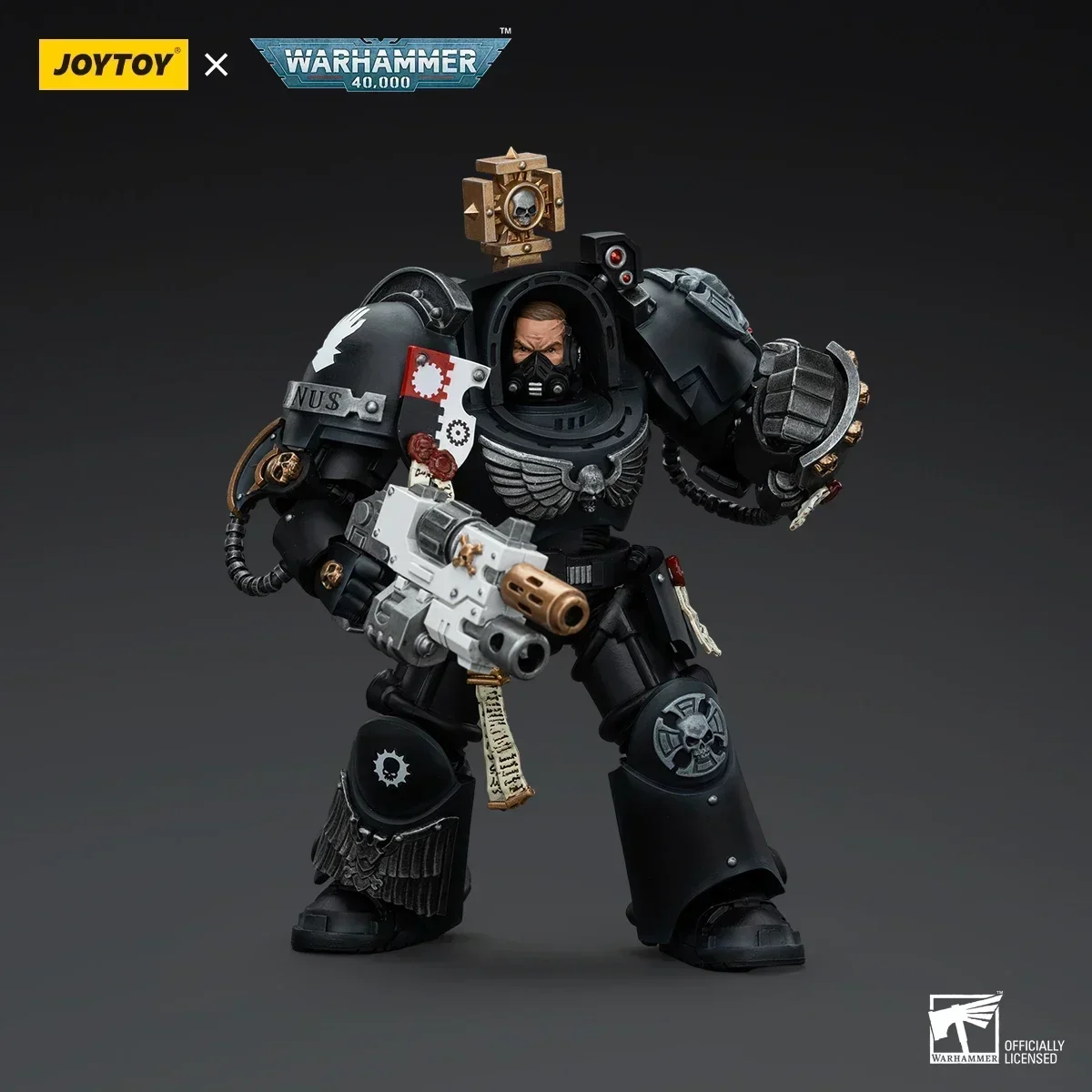 [In-Stock]JOYTOY Warhammer 40K Iron Hands Captain in Terminator Armour Action Figure Joint Movable Figurine Collection Model Toy